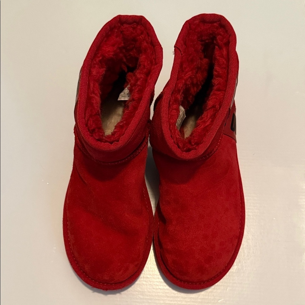 UGG Bold Red Suede Boots - Picture 7 of 8
